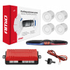 AMiO Sada parkovacích senzorov, cúvacie senzory max led, 4 senzory biele amio-02289
