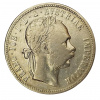 Stříbrná mince 1 zlatník František Josef I. Rakouská ražba 1884