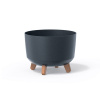 Prosperplast Květináč GRACIA STANDARD ECO WOOD 33,9 cm - barva: antracit ECO