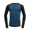 Devold Expedition Merino 235 Shirt Man flood/black M; Modrá triko
