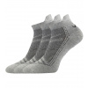 VoXX® Blake Unisex nízke bambusové ponožky - 3 páry BM000003363700100493 šedá melé 39-42 (26-28)