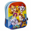 Jednokomorový batoh do škôlky Paw Patrol Cerda, chlapci, dievčatá, Odtiene modrej, Viacfarebné (3D BATOH do škôlky vypuklý, Tlapková PATROL, jednokomorový)