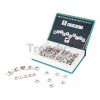 Magnetická kniha Anglická abeceda Magnetibook Janod 104 písmen a 26 obrázkových magnetiek J02712