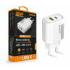 Chytrá sieťová nabíjačka ALIGATOR Power Delivery 20W, USB-C + USB-A
