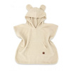 Detské mušelínové pončo lux s kapucňou Teddy, rýchloschnúci, béžové 86/104
