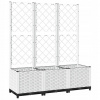 Kvetináč plast biely VidaXL 120 cm x 40 x 136 cm