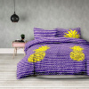 Fialová posteľná bielizeň z mikrovlákna ANANAS Veľkosť posteľnej bielizne: 2 ks 80 x 80 cm |
