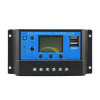 Regulátor nabíjania PWM FVP-AKU-SPT HADEX 12/24V PV50V/LCD/2xUSB 30A KLX1230 (Solárny Regulátor PWM nabíjania akumulátorov solárnymi FV panelmi, FV panel: max. 450/900Wp - Usc do 50V, Displej: LCD, AK