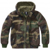 Brandit detská Frontzip Windbreaker bunda, woodland - 122/128