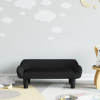 vidaXL Detská pohovka čierna 70x40x24 cm zamat - Čierna - 163268-59227