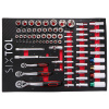 Modul s náradím do dielenského vozíka MECHANIC TOOL TRAY 6, 80 ks