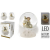 Sklenená guľa 10 cm LED anjel 2ASS (Sklenená guľa 10 cm LED anjel 2ASS)