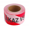 EXTOL CRAFT 9568 páska výstražná červeno-bílá, 75mm x 250m, PE, s nápisem ZÁKAZ VSTUPU po celé délce pásky