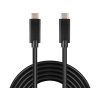 PremiumCord USB-C kábel (USB 3.1 gen 2, 3A, 10Gbit/s) čierny, 2m ku31cg2bk
