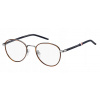 Rámčeky Tommy Hilfiger unisex okrúhle, hnedé