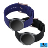 Silikónový remienok (šírka 20mm) – sada 2ks (čierna,modrá) – Samsung Watch 3 41mm / Watch 42mm / Watch Active / Gear Sport / Vivoactive 3 / Huawei Watch GT / GT2 (42mm)