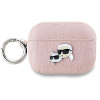 Karl Lagerfeld PU Embossed Karl and Choupette Heads Puzdro na AirPods Pro 2 Pink KLAP2PGKCPP