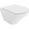 Záchodová misa Mexen Vito Rimless so štíhlym soft-close sedátkom, Duroplast, biela 30174000