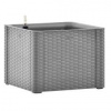 STEFANPLAST Samozavlažovací kvetináč NATURAL DELUXE 43x43x33cm šedá