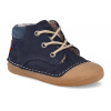 Barefoot zimní boty Koel - Baby Bare Bio Nubuk Blue modrá