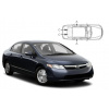 Slnečné clony na okná - HONDA Civic Hybrid Sedan (2006-) - Komplet sada