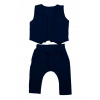 Teplaková súprava - Detský oblek MRFI 74 NAVY BLUE (Súbor elegantného obleku a nohavíc 74)
