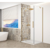 Gelco TRINITY GOLD MATT obdĺžniková sprchová zástena 900x1000mm, číre sklo, lavé GT5610-90CL-G