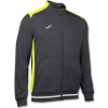 Joma Mikina CAMPUS II JACKET DARK MELANGE-YELLOW FLUOR Veľkosť: 4XS