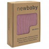 Bambusová pletená deka New Baby 100x80 cm pink Farba: Ružová