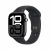 Apple Watch Series 10 46 mm klavírne čierny hliník s čierny športovým remienkom M/L MWWQ3QC/A