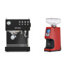 Ascaso Steel DUO, Black + Eureka Atom 60, ferrari red