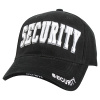 Rothco DELUXE SECURITY čiapka s bielym nápisom Black