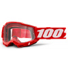 100 Okuliare ACCURI 2 100% Otg - červené, číre plexi