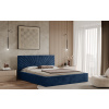 Posteľ BACOLI 160x200 modrá s úložným priestorom