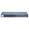DS-3E1518P-EI/M 16xGb PoE+1x Gb RJ-45+1xSFP, smart switch, 130W