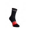 Ponožky na behanie Compressport Ultra Trail Socks v2.0 - black/red
