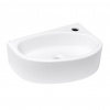 Glacera Rohové umývátko Bigio 42x29,5 cm otvor pro baterii vpravo BG4229