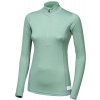 SENSOR MERINO DF dámské triko dl.rukáv zip basil green - L