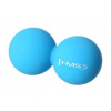 Dvojitý masážní míč HMS BLC02 modrý - Lacrosse Ball