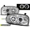 Predné svetlá Volkswagen Golf 3, 1992-1998, Angel Eyes, chróm 3