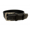 Pánský opasek BEST JEANS 38/2/60B Black Délka: zkrátit na 85