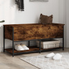 zahrada-XL Úložná lavička dymový dub 100x42,5x47cm kompozitné drevo 839025