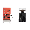 Profitec GO, red + Eureka Mignon Silenzio 55, BL black