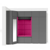 Signal Predsieňová stena AMI 39 Svetlo ružová Grafit