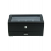 Rothenschild RS-3421-4-BL-CHA Box Black [4] with grey velvet + Drawer