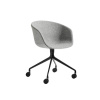 HAY Stolička AAC 25, Black Powder Coated Aluminium / full upholstery Hallingdal 130