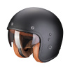 Moto přilba SCORPION BELFAST EVO LUXE černá matná - Velikost 2XL