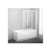 Ravak Supernova vaňová zástena 130 cm trojdielny biela matné/plast 795V010041