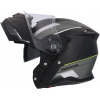 Shiro Shiro - Discover vyklápacia helma na motocykel - matná čierno / zelená, Veľkosť XL
