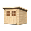 drevený domček KARIBU GLUCKSBURG 4 (57743) natur LG3496